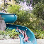 Hyatt Wild Oak Ranch in San Antonio adventures, family train on water slide