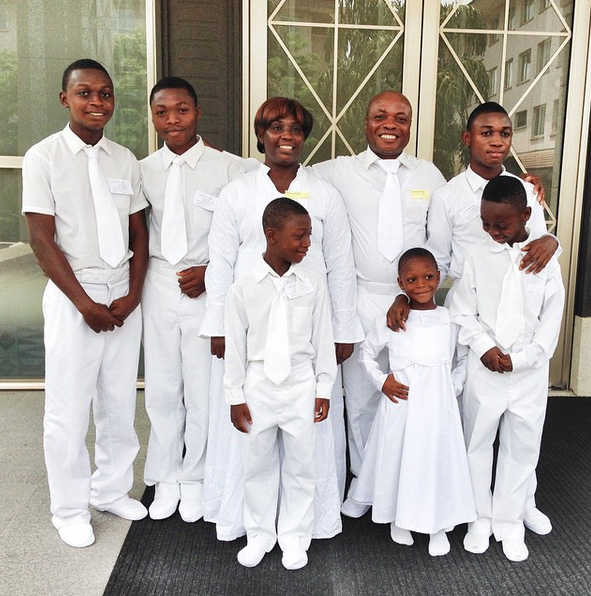 family sealed in temple in Ghana