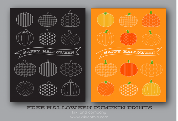 happy halloween pumpkin print