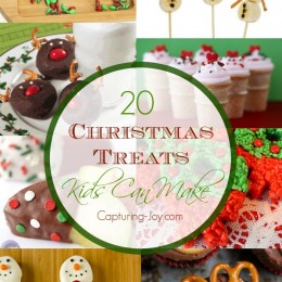 20 Christmas Treats that your kids can easily make! Check them out on Capturing-Joy.com!