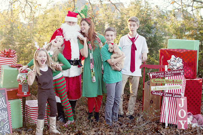 santa family pictures