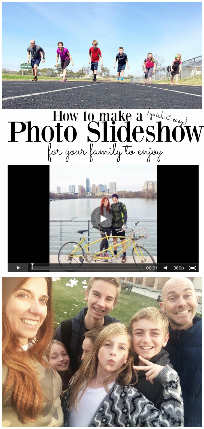 How to Make a quick and easy photo slideshow for your family to enjoy
