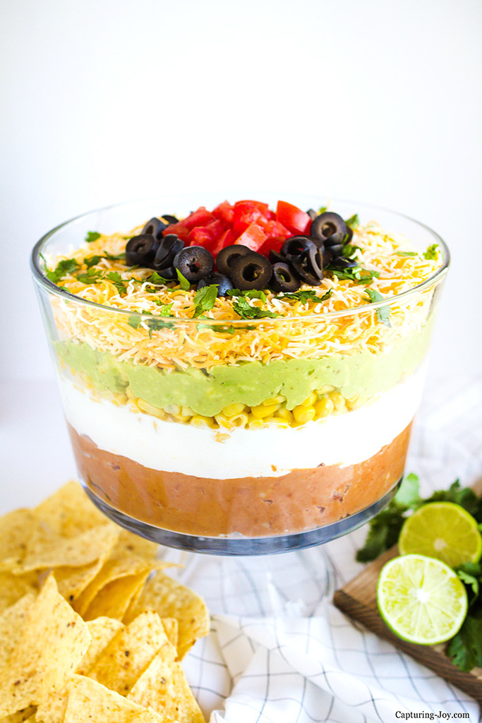 game day 7 layer dip appetizer