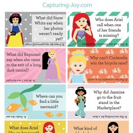Free Disney Princess lunch box jokes