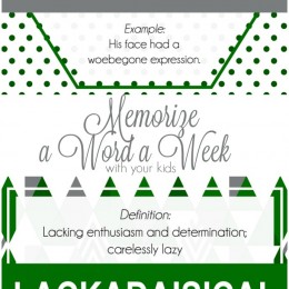 Memorize a Word a Week with your kids set 3