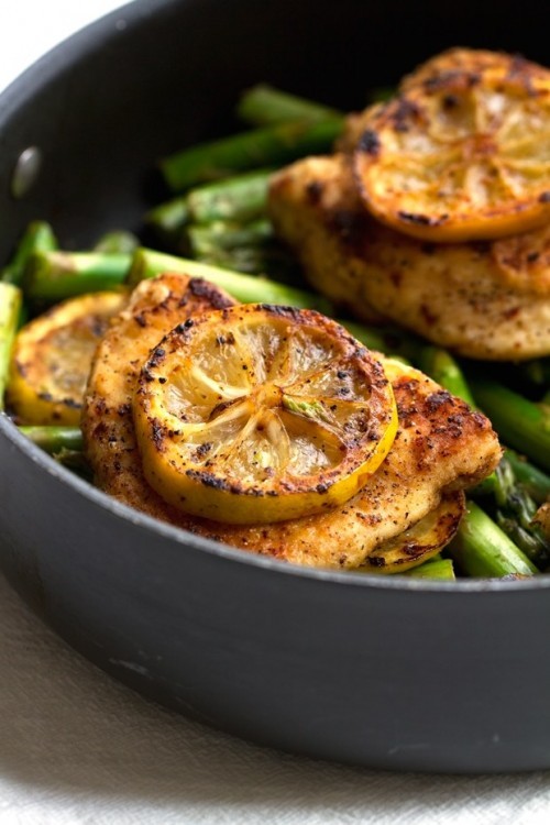lemon chicken with asparagus