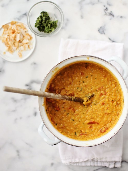 coconut curry lentils recipe