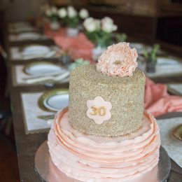 Floral 30th Birthday Party Dinner Ideas