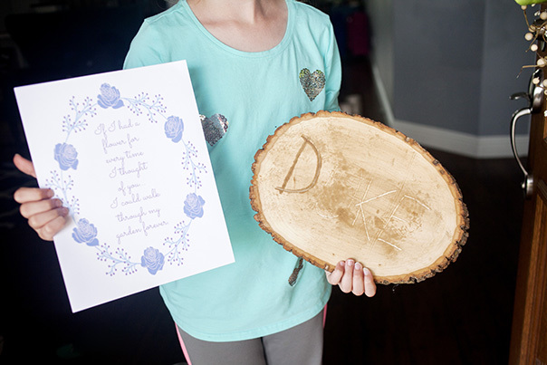 Mother's Day Quote Printable and Wood Slice