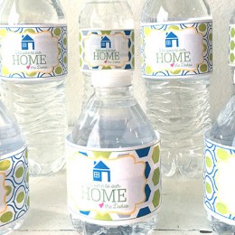 Guest water bottle labels