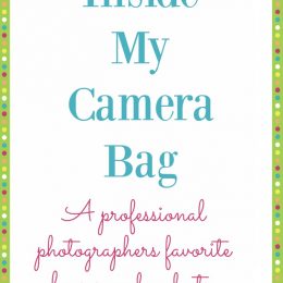 Inside by Camera bag from a professional photographer