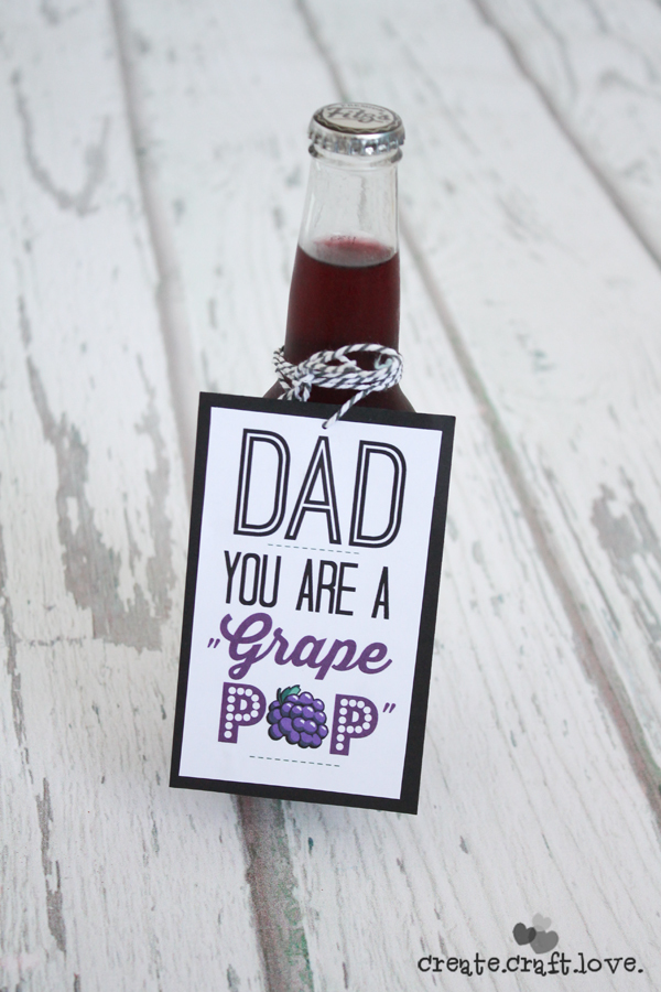 Printable gift tag idea for Father's Day.