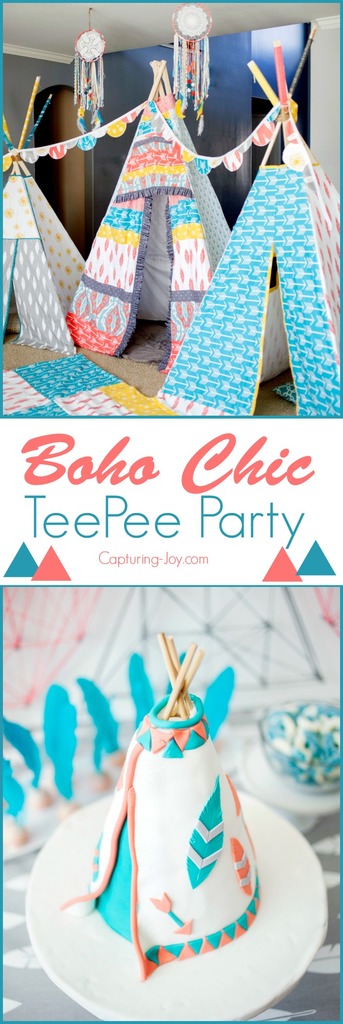 Boho Chic TeePee Birthday Party