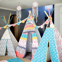 Tribal Bohemian Chic fabric Teepee