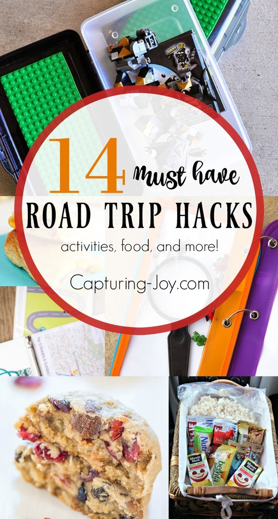 Road trips in the summer are one of my family's favorite activities but it can get tiresome. Here are 14 great road trip hacks: food, actives and more! | Capturing-Joy.com