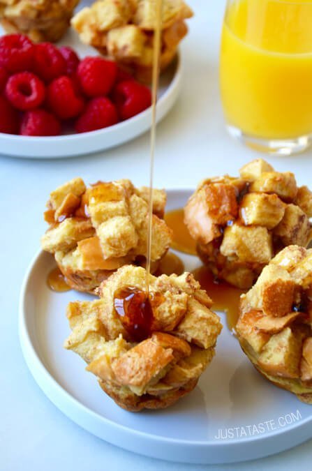 Cinnamon french toast breakfast muffin recipe.