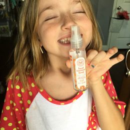 the honest company orange hand sanitizer spray