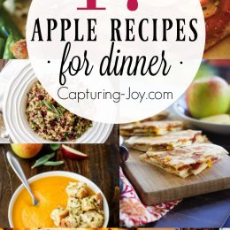 17 Apple Recipes for a perfect Fall inspired dinner! Capturing-Joy.com