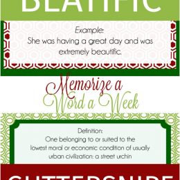 Memorize words with your kids to build confidence