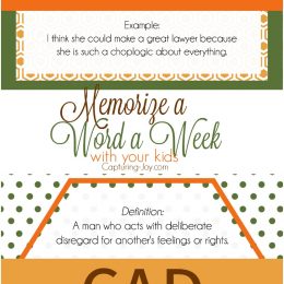 Memorize words with your kids