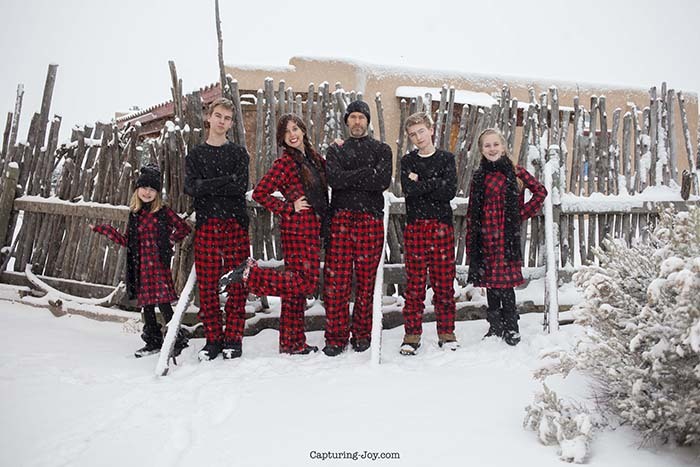 Buffalo Plaid Christmas Jammies Family Pictures
