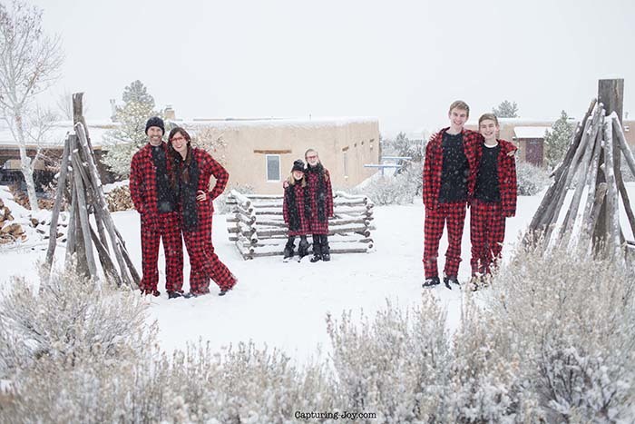 Buffalo Plaid Christmas Jammies Family Pictures