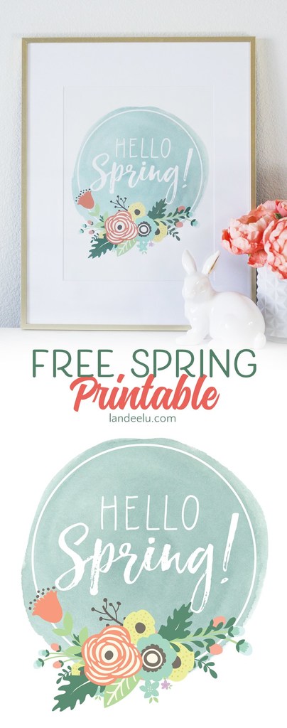 Watercolor Printables for Spring and Easter