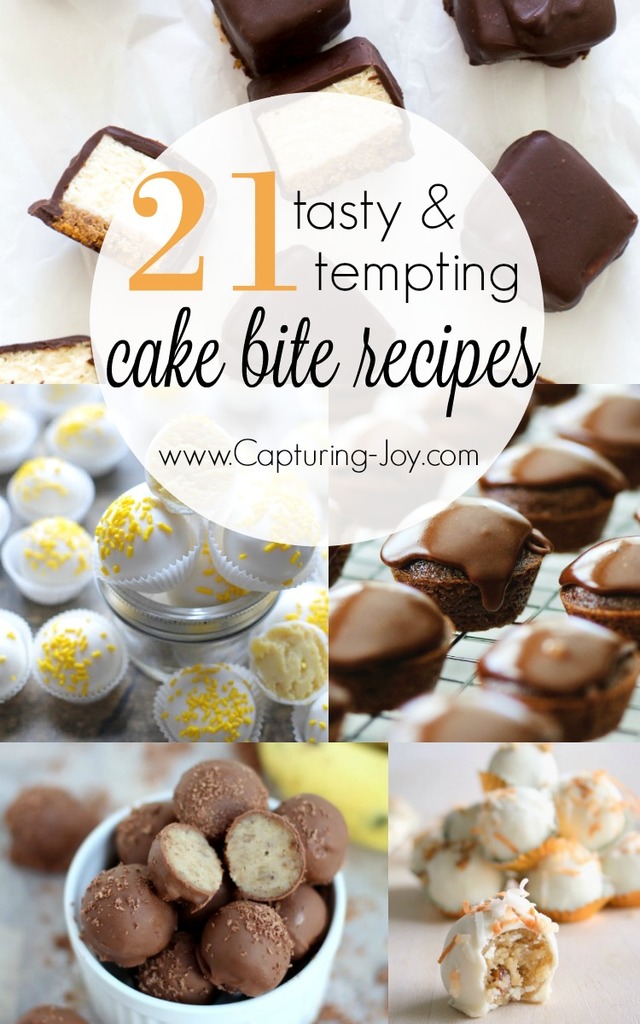 21 Cake Bite Recipes
