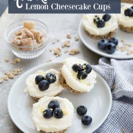 No Bake Lemon Cheesecake Cups