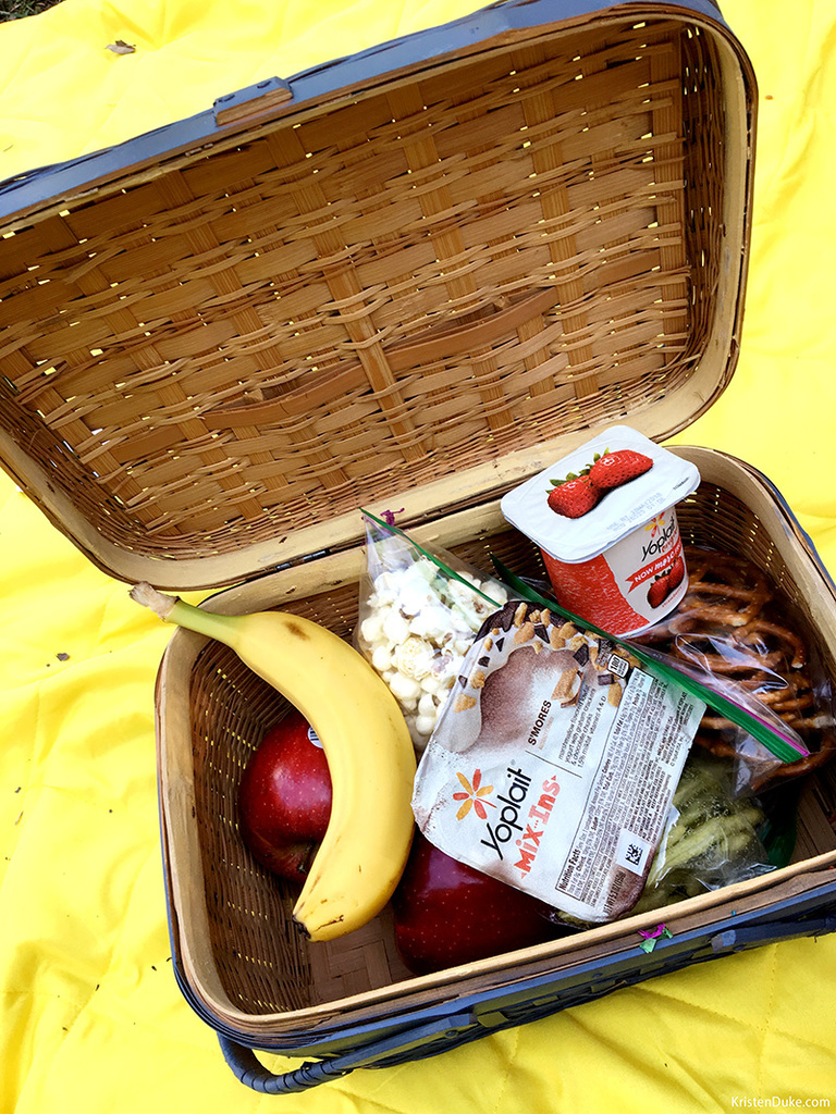 summer picnic basket