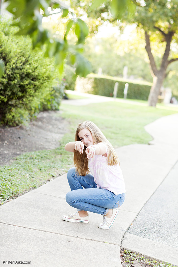 teen girl posing for photo