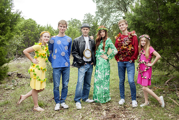 Mother Nature and Father Time Family Halloween Costumes