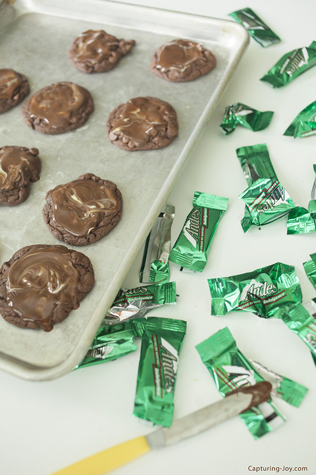 andes mint chocolate cookies
