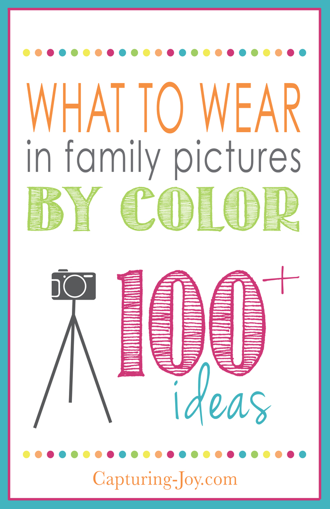 What to wear in family pictures