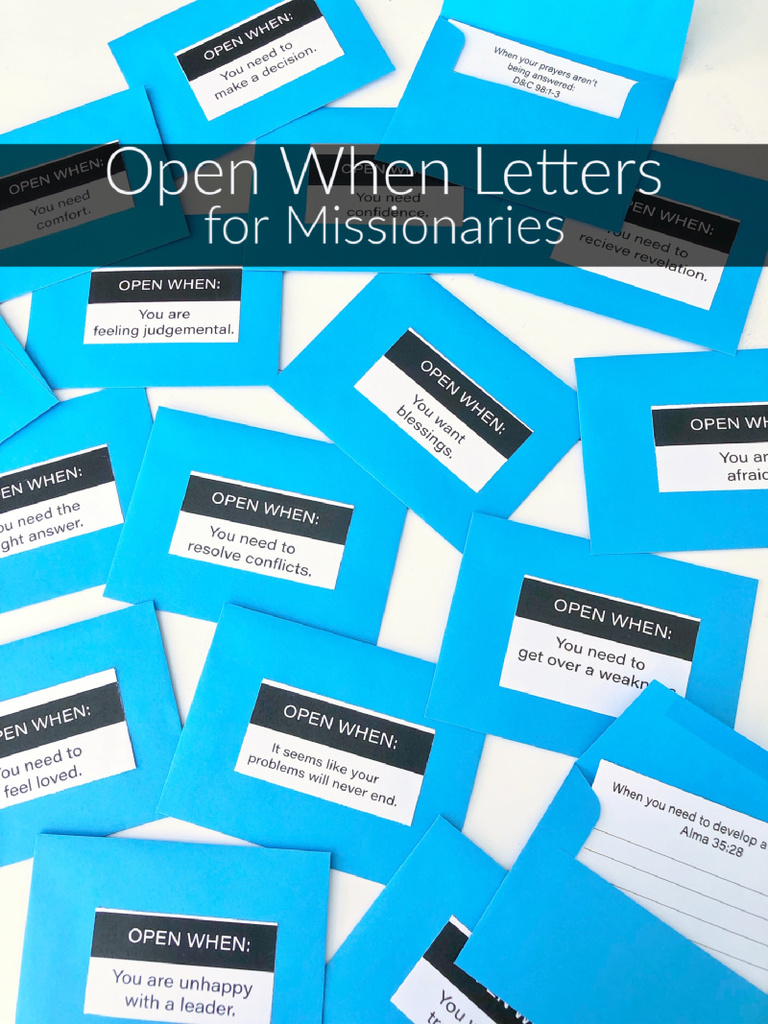 Ideas for Encouraging Missionary Letters