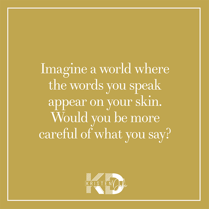 imagine a world where the words you speak appear on your skin